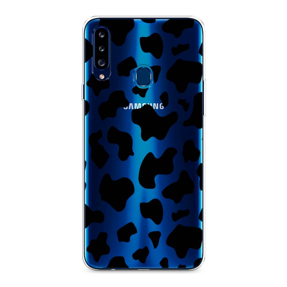 фото Силиконовый чехол "пятна коровы черные" на samsung galaxy a20s awog