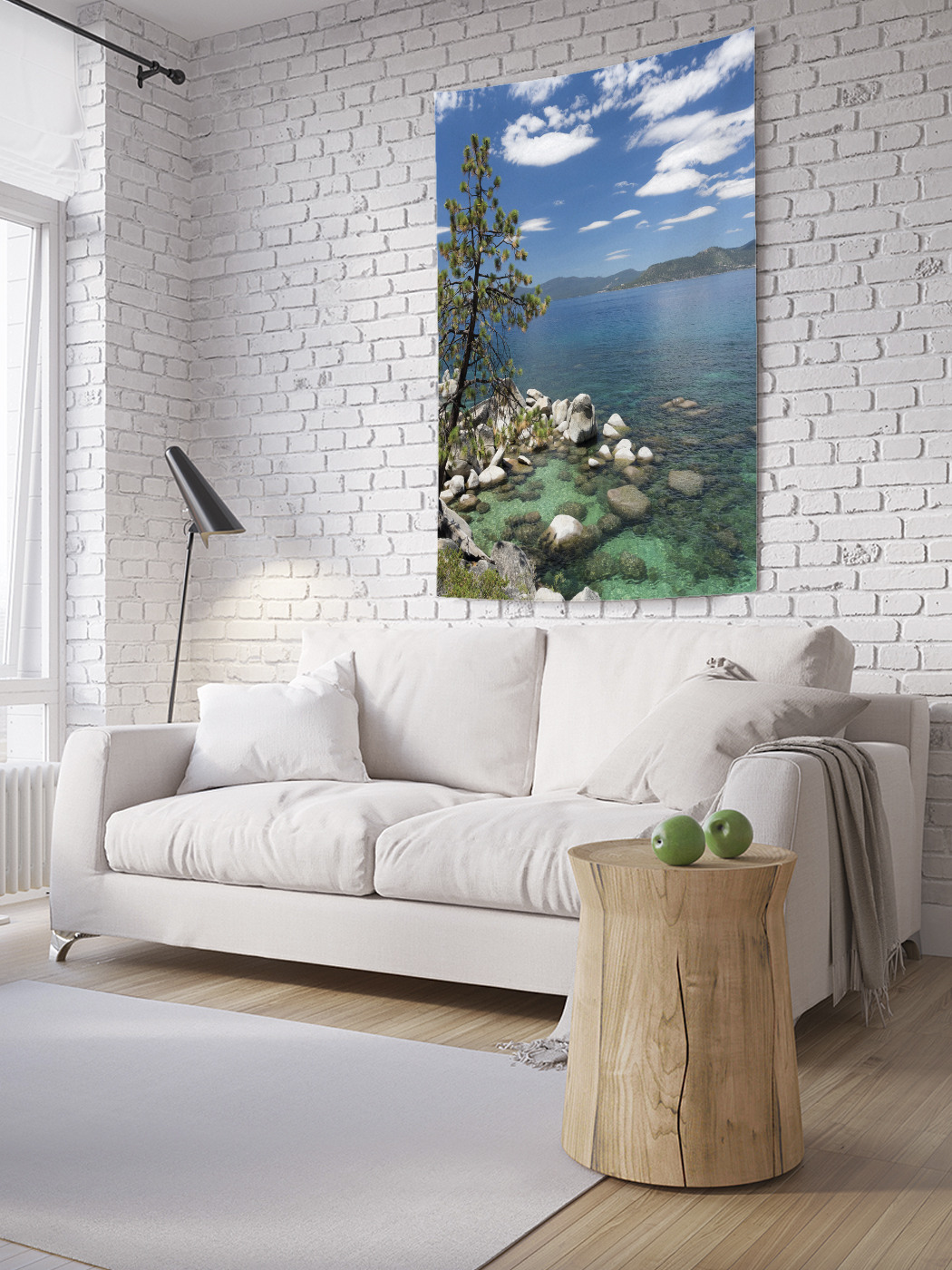 

Вертикальное фотопанно на стену JoyArty Каменистый берег 150x200 см, Каменистый берег