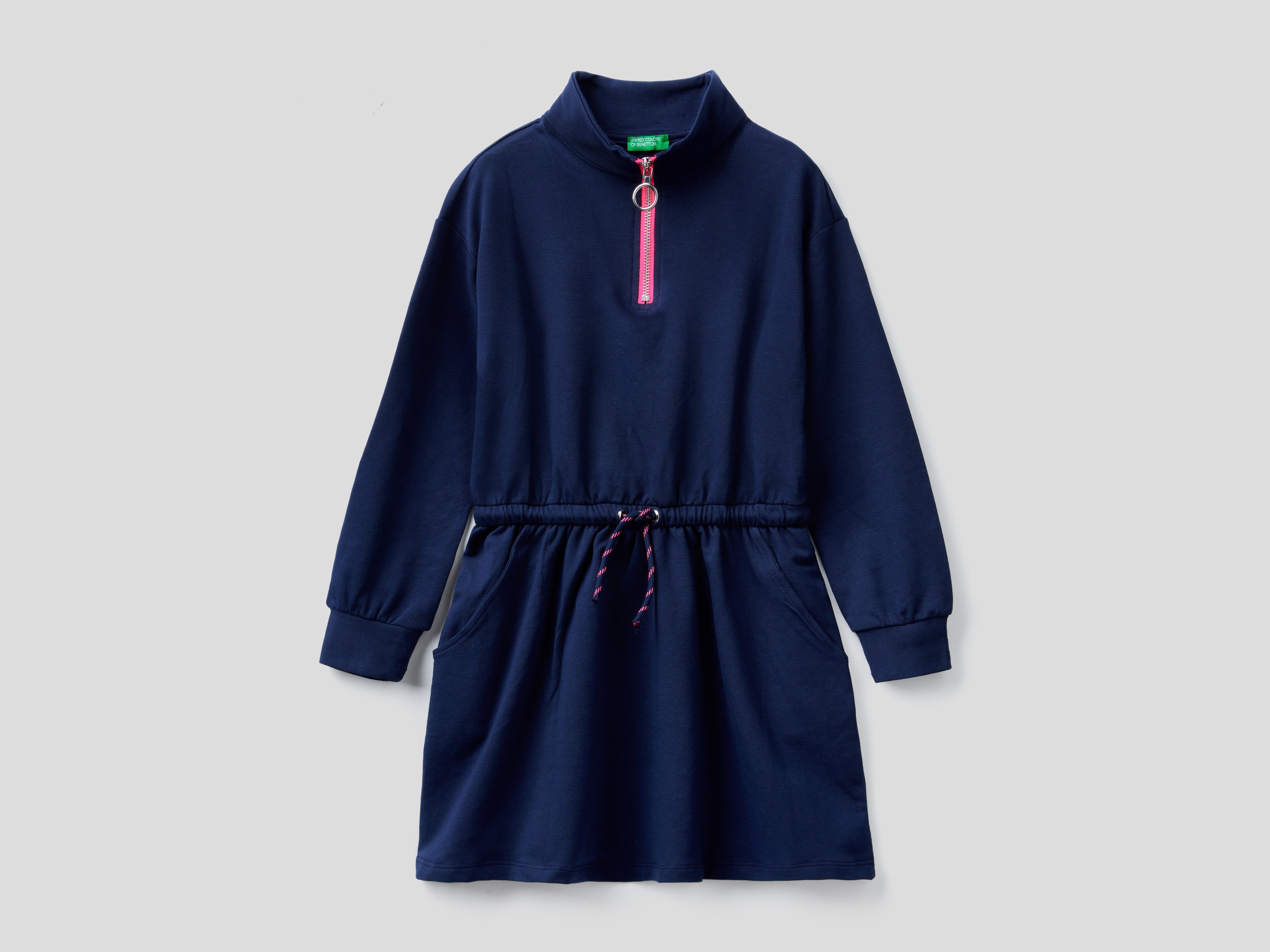 

Платье детское Benetton 21A_3T32F2293_252_XS синий р.110, 21A_3T32F2293_252