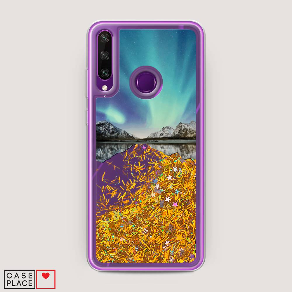 

Чехол Awog на Huawei Y6p "Горное озеро и сияние", Голубой, 6103290-1