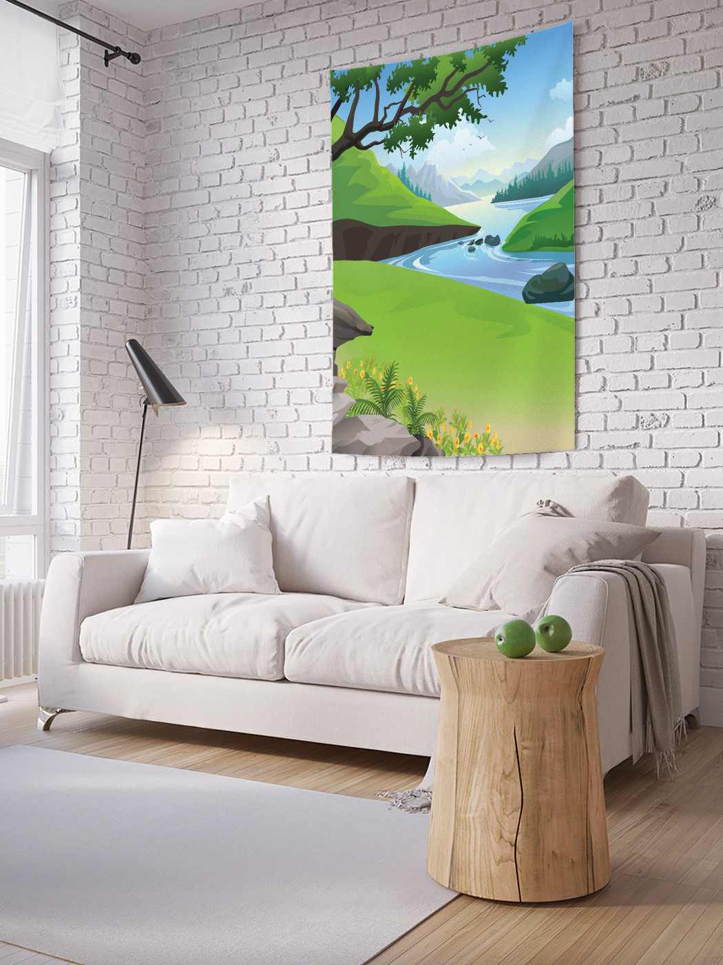 

Вертикальное фотопанно на стену JoyArty Устье реки 150x200 см, Устье реки