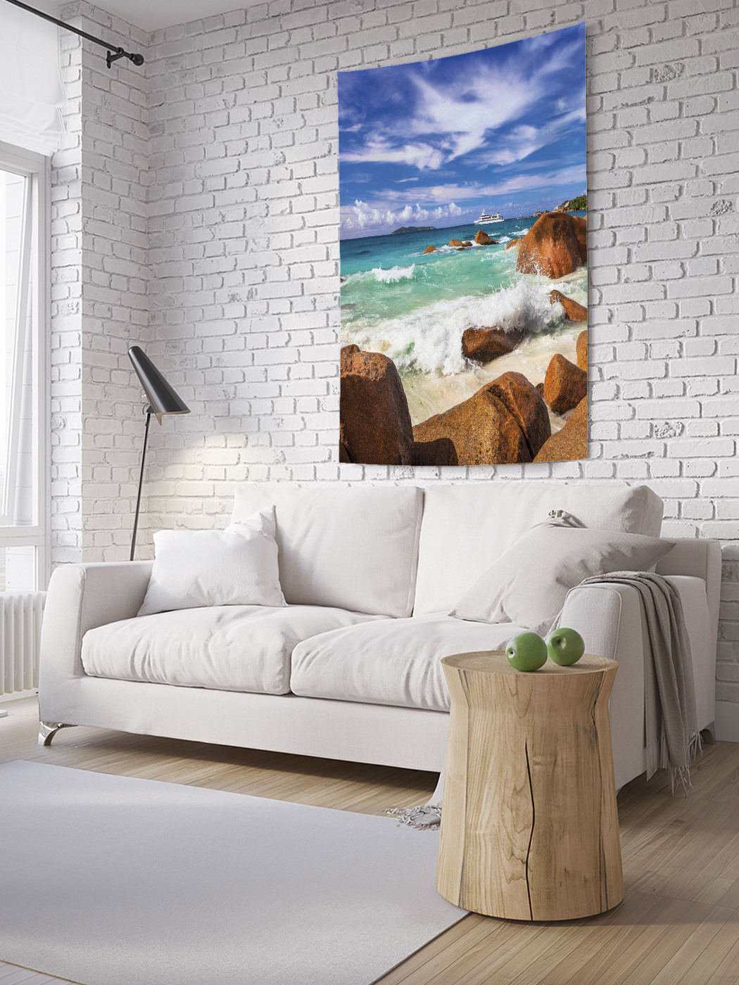 

Вертикальное фотопанно на стену JoyArty Прибрежные камни 150x200 см, Прибрежные камни