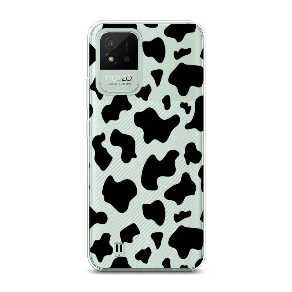 

Чехол Awog на Realme Narzo 50i "Пятна коровы черные", Разноцветный, 2510050-2