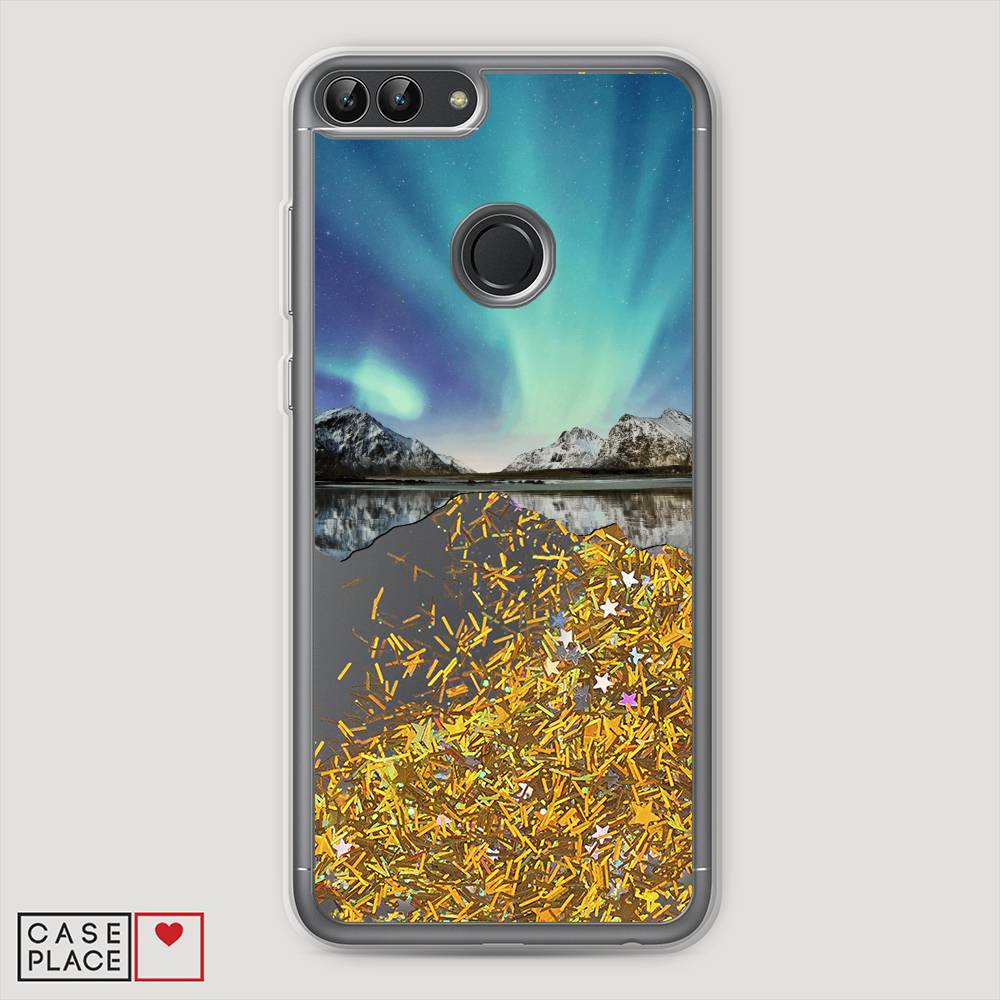 

Чехол Awog "Горное озеро и сияние" для Huawei P Smart, 64090-1