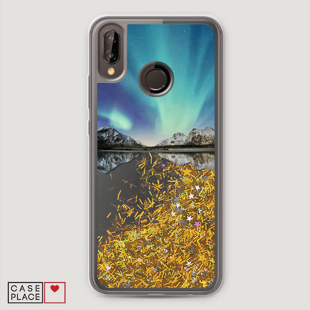 

Чехол Awog "Горное озеро и сияние" для Huawei Nova 3E, 65690-1