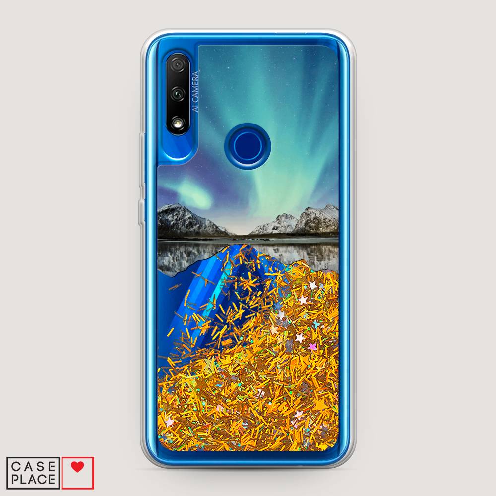 

Чехол Awog на Honor 9X "Горное озеро и сияние", Голубой, 69990-1