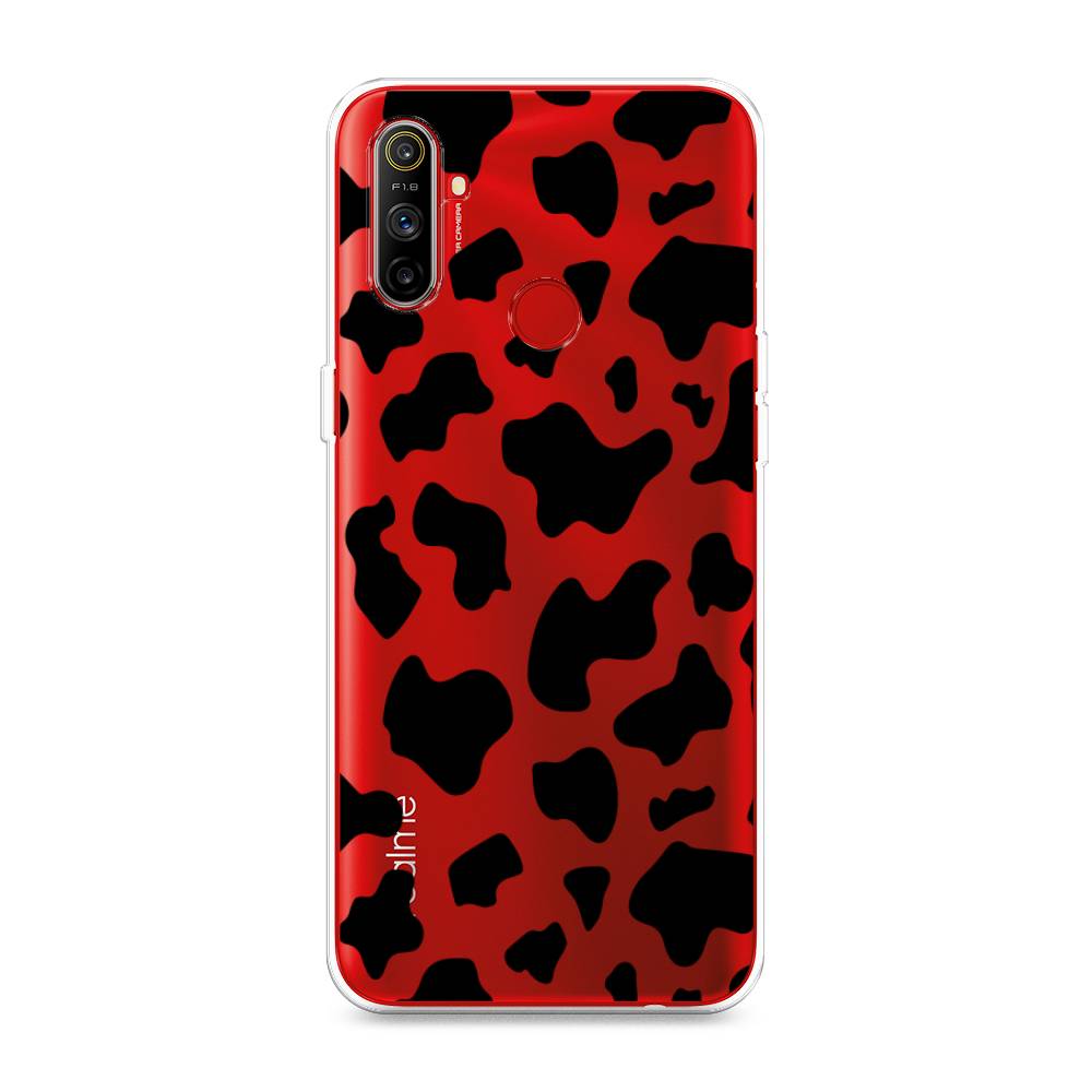 

Чехол Awog на Realme C3 "Пятна коровы черные", Разноцветный, 253050-2