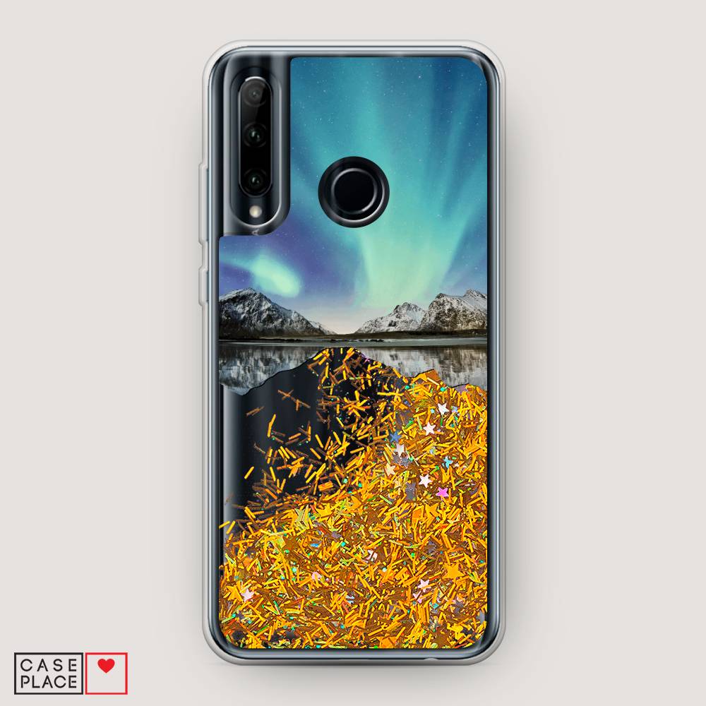 

Чехол Awog "Горное озеро и сияние" для Honor 10i, 68890-1