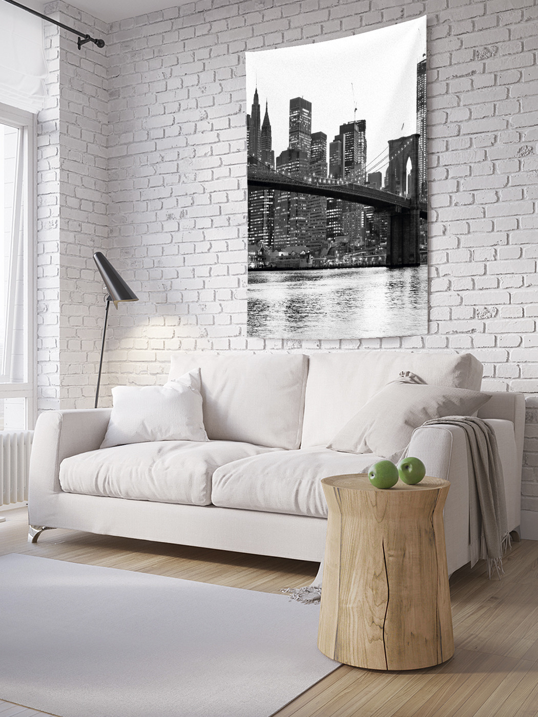 

Вертикальное фотопанно на стену JoyArty Монохромный мост 150x200 см, Монохромный мост