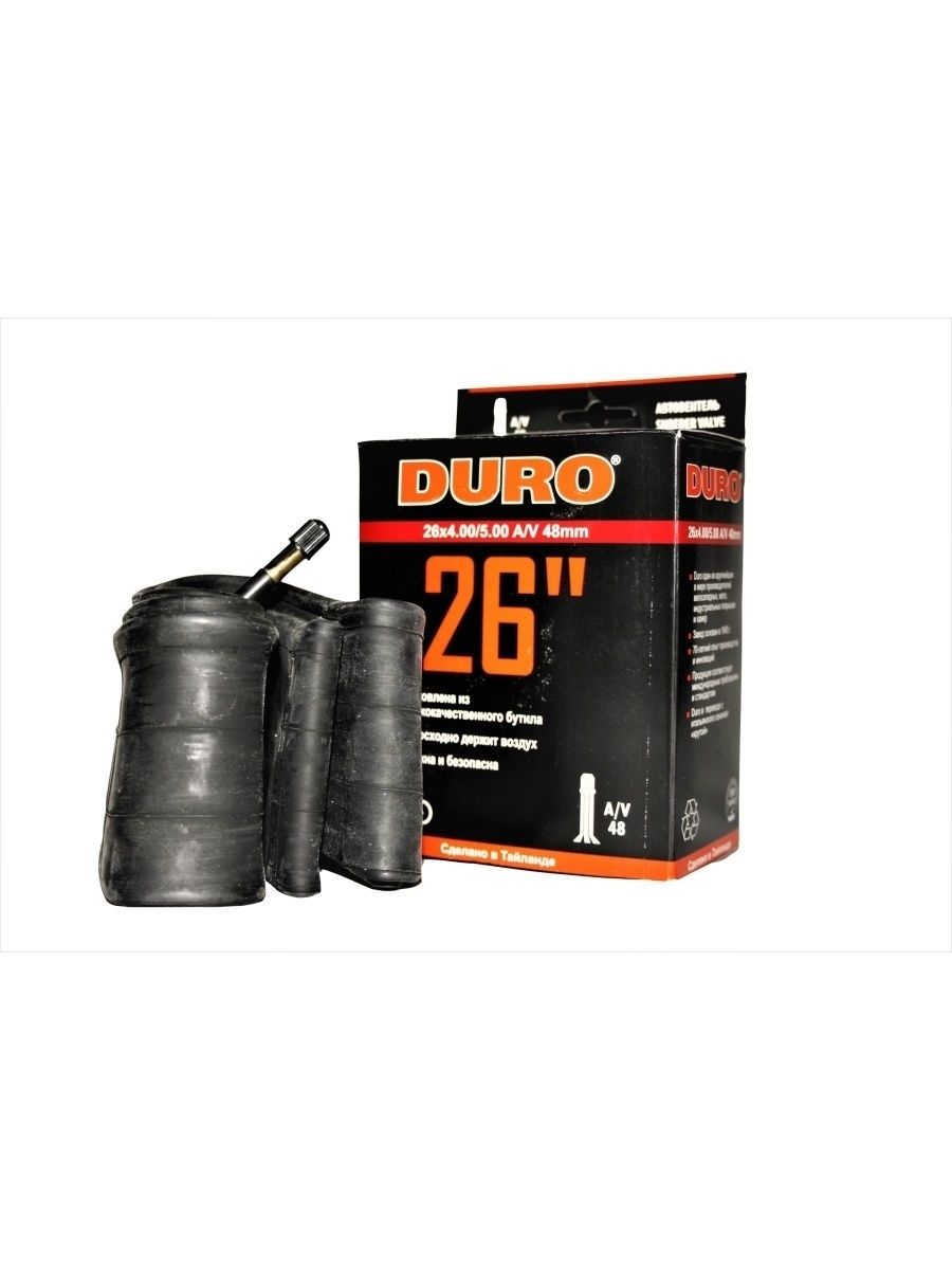 

Велокамера 26" DURO 26х4,00/5,00 A/V/-48 DHB01080, Черный