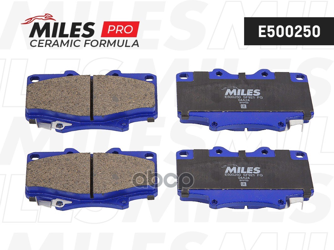 

Колодки Тормозные Toyota Land Cruiser 87-97 Передние Ceramic Miles e500250