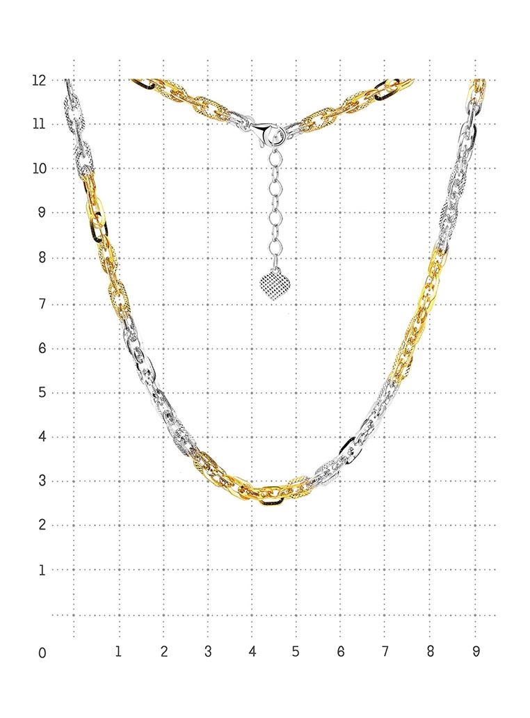 

Ожерелье-цепь из серебра 55 см Kari Jewelry 237645, 237645