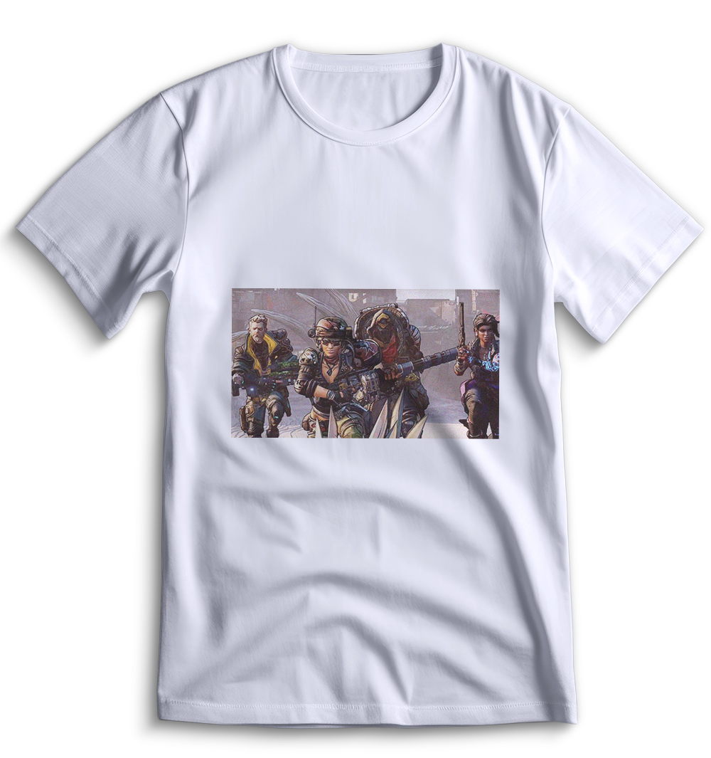 Белая футболка Top T-shirt Бордерлендс Borderlands 0020 размера S