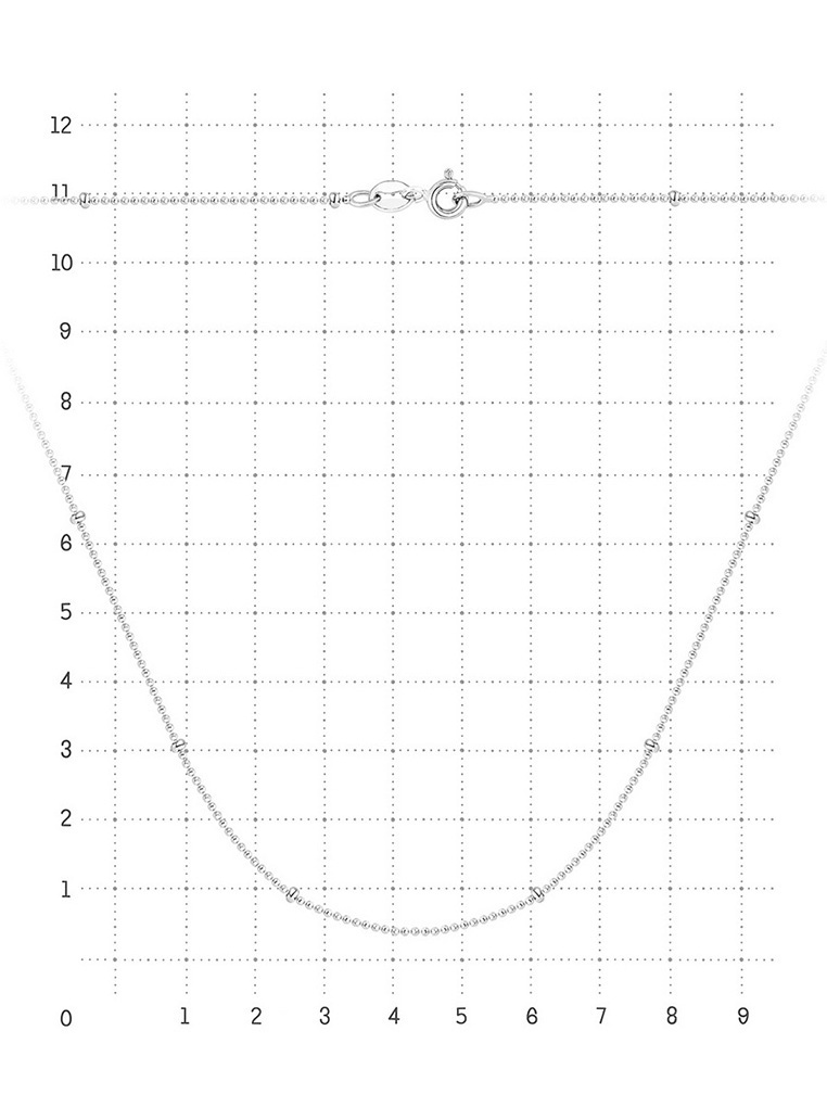 

Ожерелье-цепь из серебра 45 см Kari Jewelry 231272, 231272