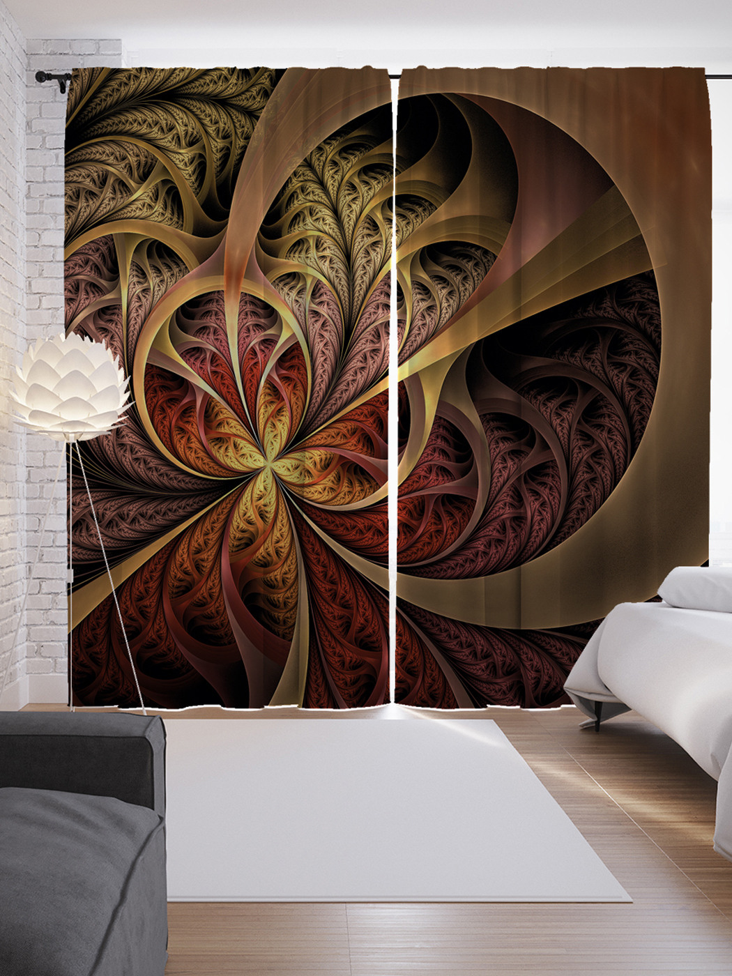 

Шторы JoyArty с фотопечатью "Таинственный лес" из сатена, 290х265 см, Таинственный лес