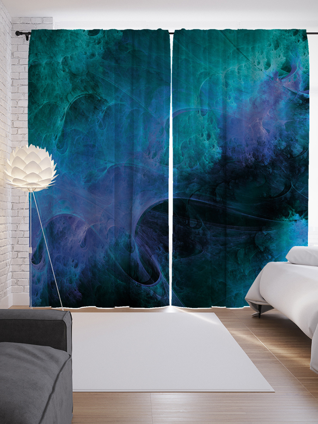 

Шторы JoyArty с фотопечатью "Таинственные небеса" из сатена, 290х265 см, Таинственные небеса