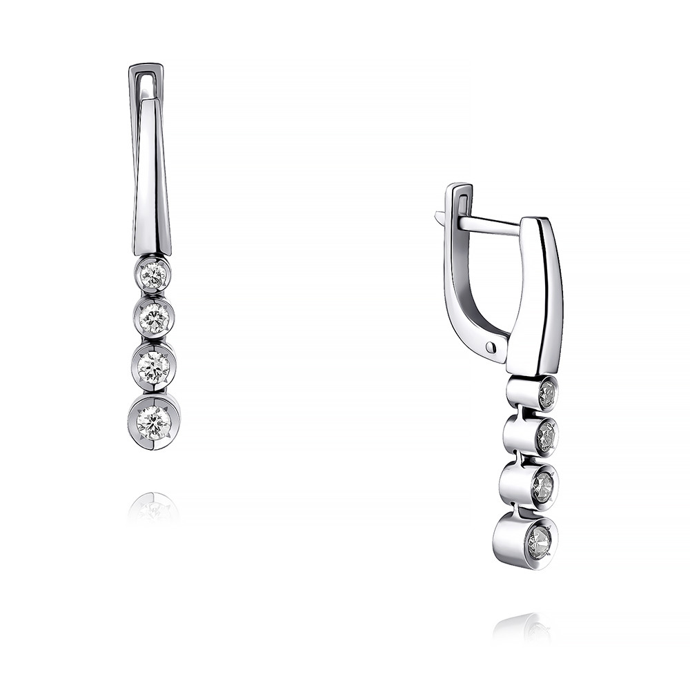 

Серьги из белого золота с бриллиантом ADAMAS 2457233/01-А51Д-41, 2457233/01-А51Д-41