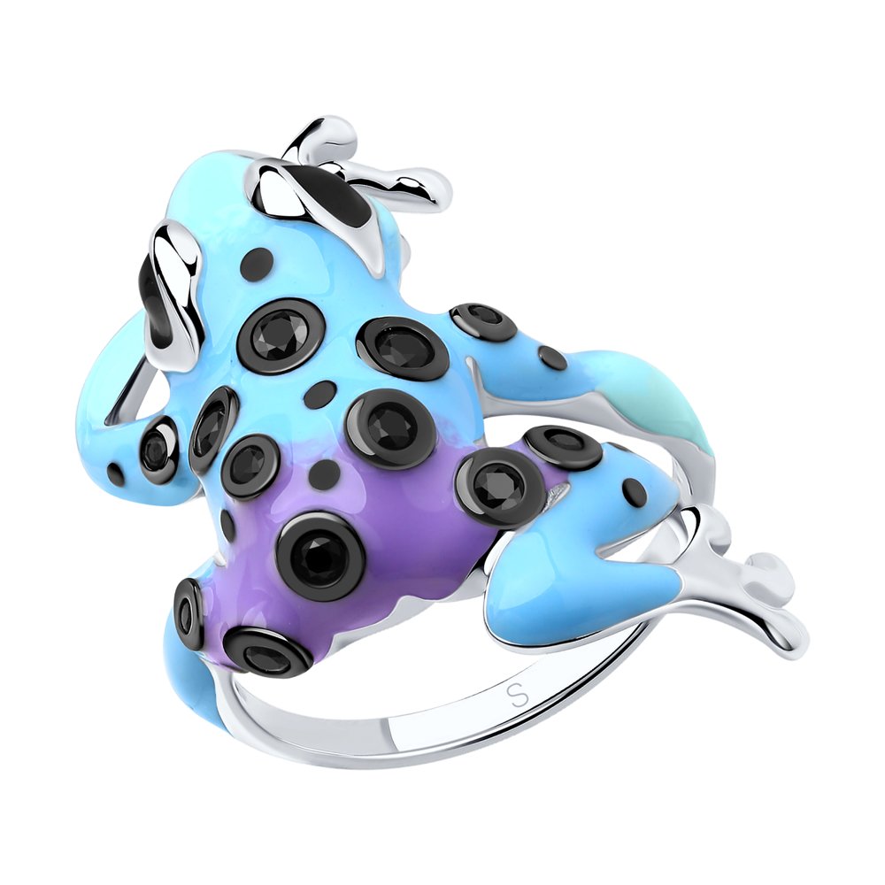 фото Кольцо из серебра с фианитом р. 16,5 sokolov 94012711