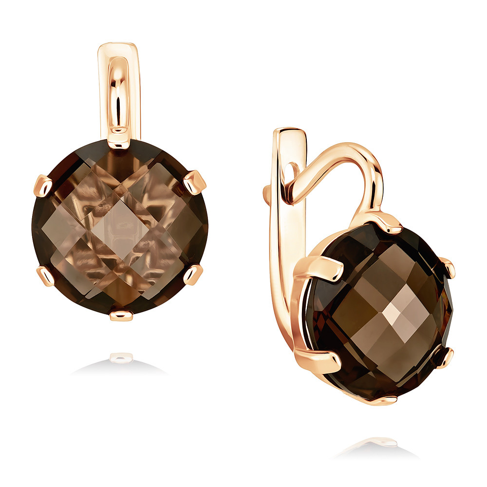 

Серьги из красного золота с кварцем ADAMAS 2410138-А500-626, 2410138-А500-626