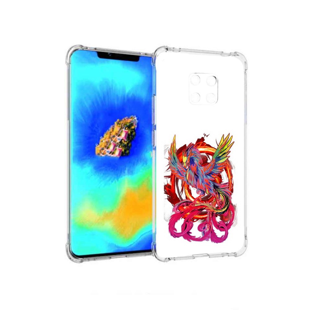 

Чехол MyPads красочный феникс для Huawei Mate 20 Pro, Прозрачный, Tocco