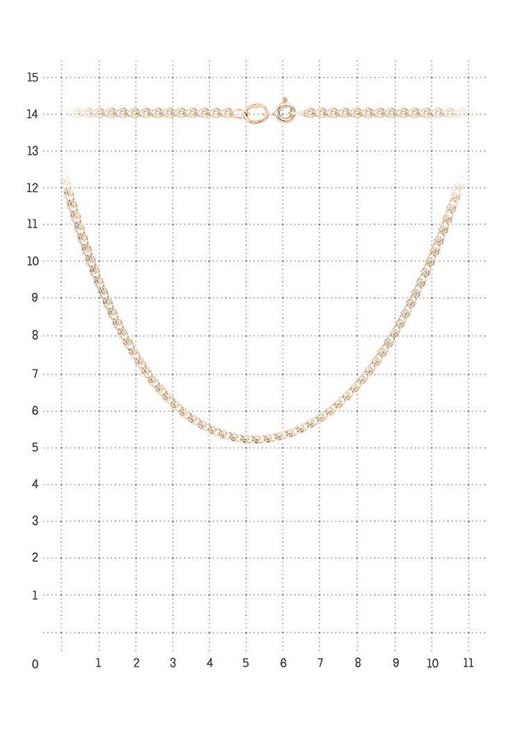 

Цепочка из золота 50 см Kari Jewelry 585087-040, 585087-040