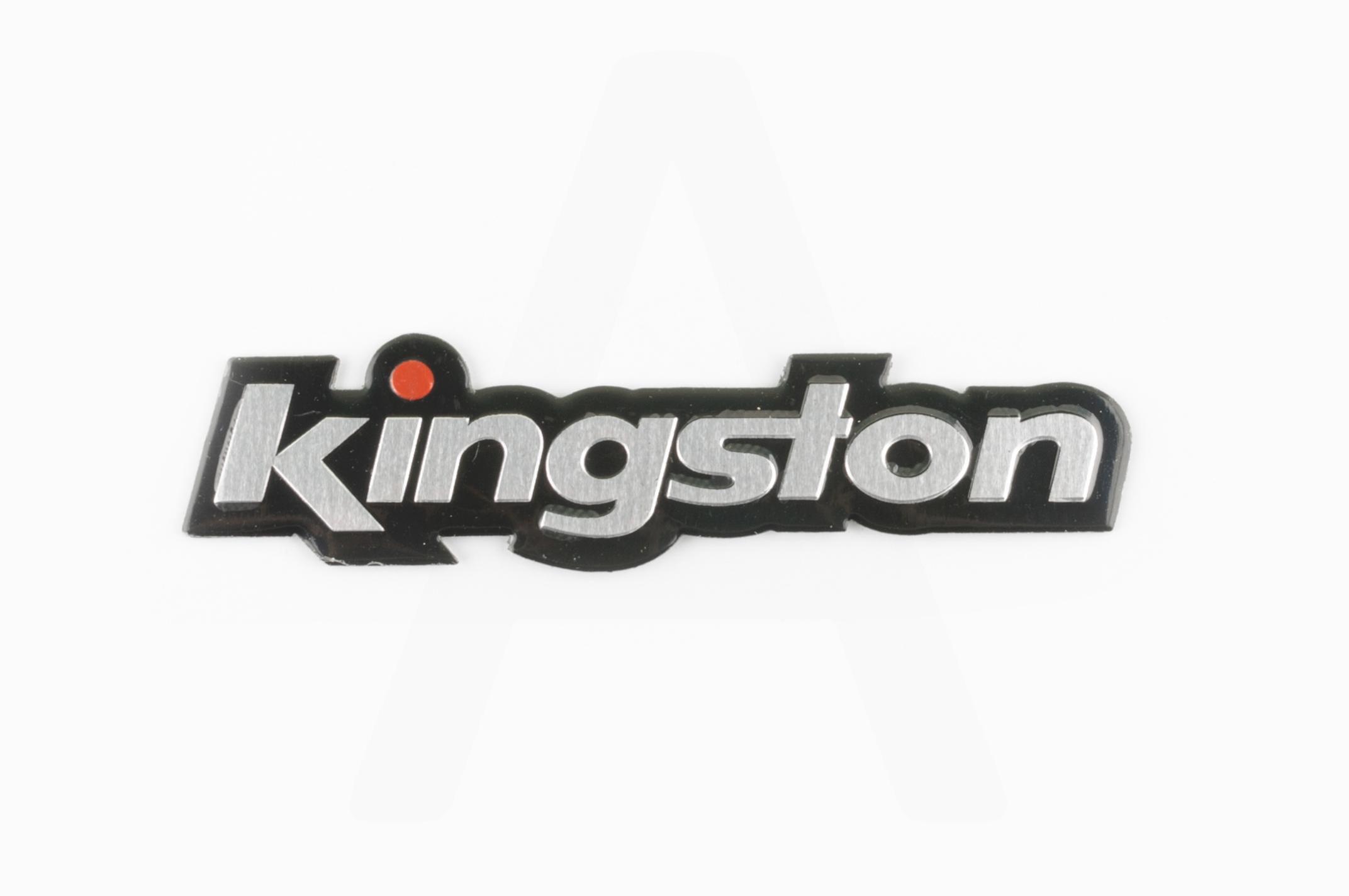 

Наклейка шильдик KINGSTON (11х3см, хром) (#4555)