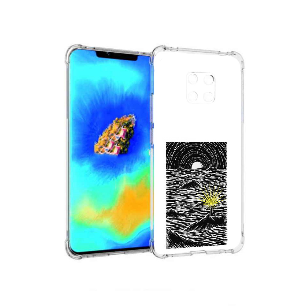 

Чехол MyPads маяк в черно белом море для Huawei Mate 20 Pro, Прозрачный, Tocco