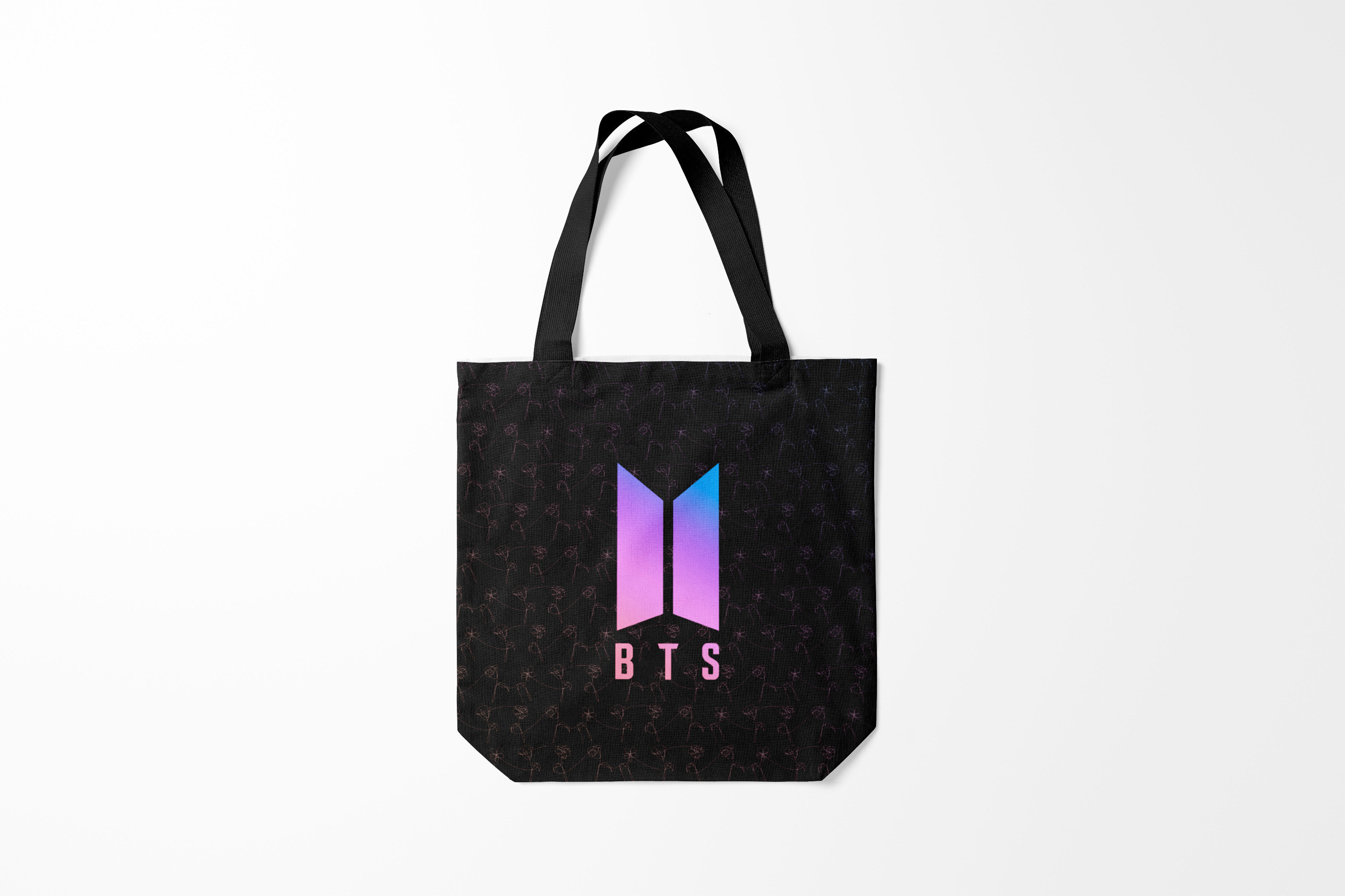 

Сумка шoппер унисекс Burnettie BTS Jung Kook, черный, BTS Jung Kook