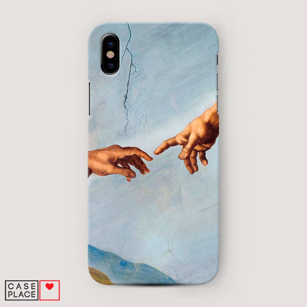 

Пластиковый чехол "Сотворение Адама" на Apple iPhone XS Max (10S Max), 11920-7