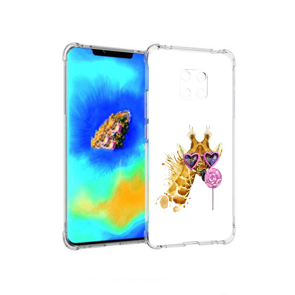 

Чехол MyPads акварельный жираф для Huawei Mate 20 Pro, Прозрачный, Tocco