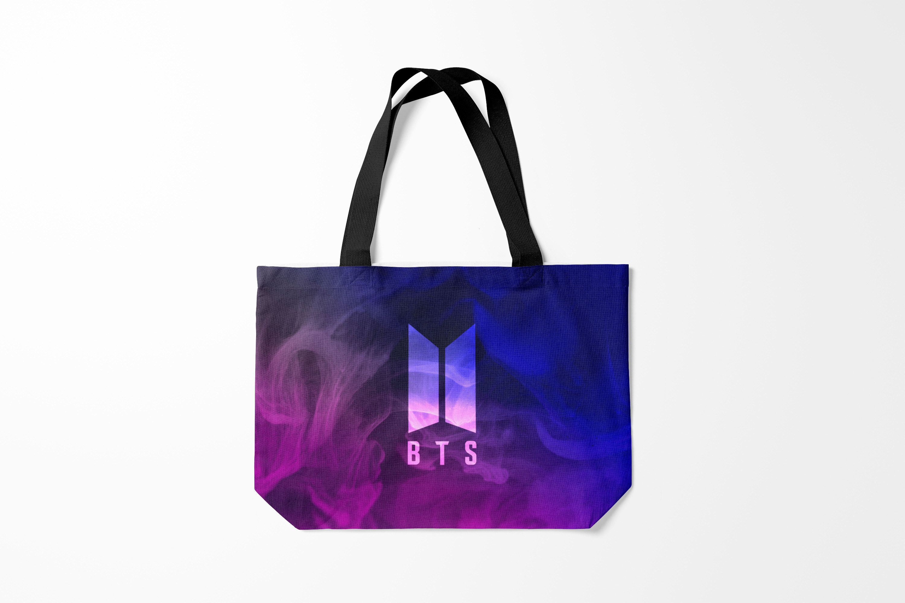 

Сумка шoппер унисекс Burnettie BTS Jin, черный; розовый, BTS Jin