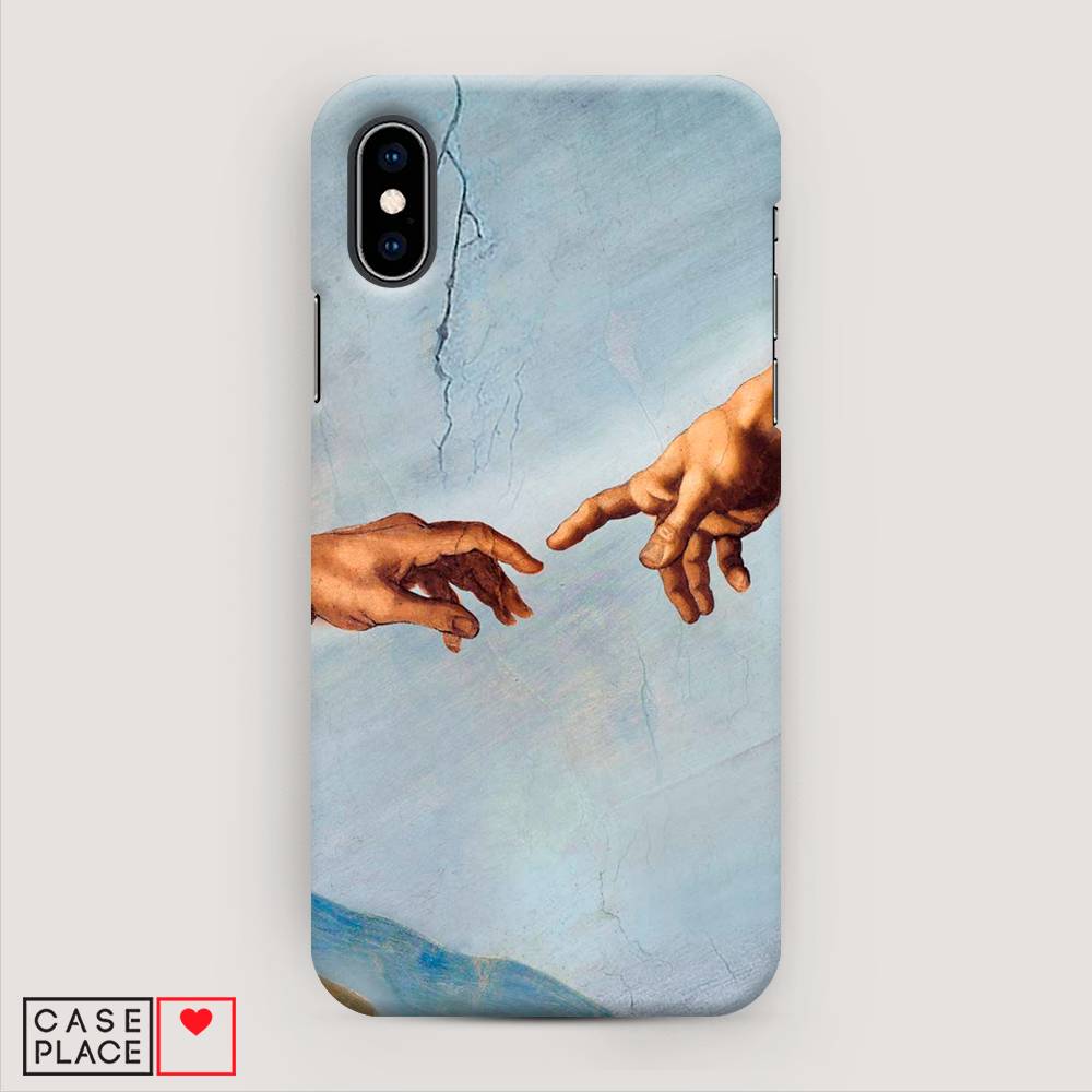 

Пластиковый чехол "Сотворение Адама" на Apple iPhone XS (10S), 11820-7