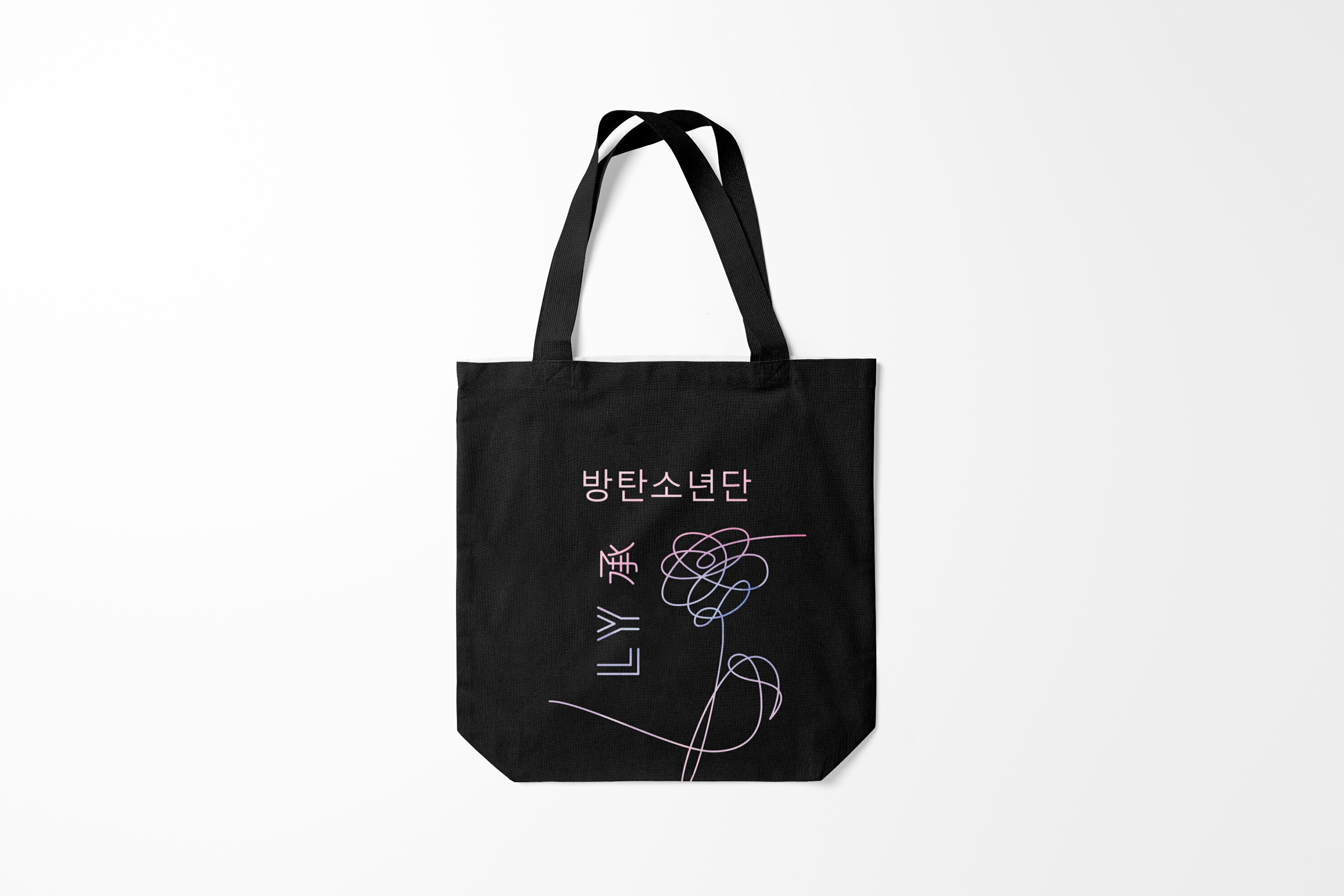 

Сумка шoппер унисекс Burnettie BTS Jimin, черный; розовый, BTS Jimin
