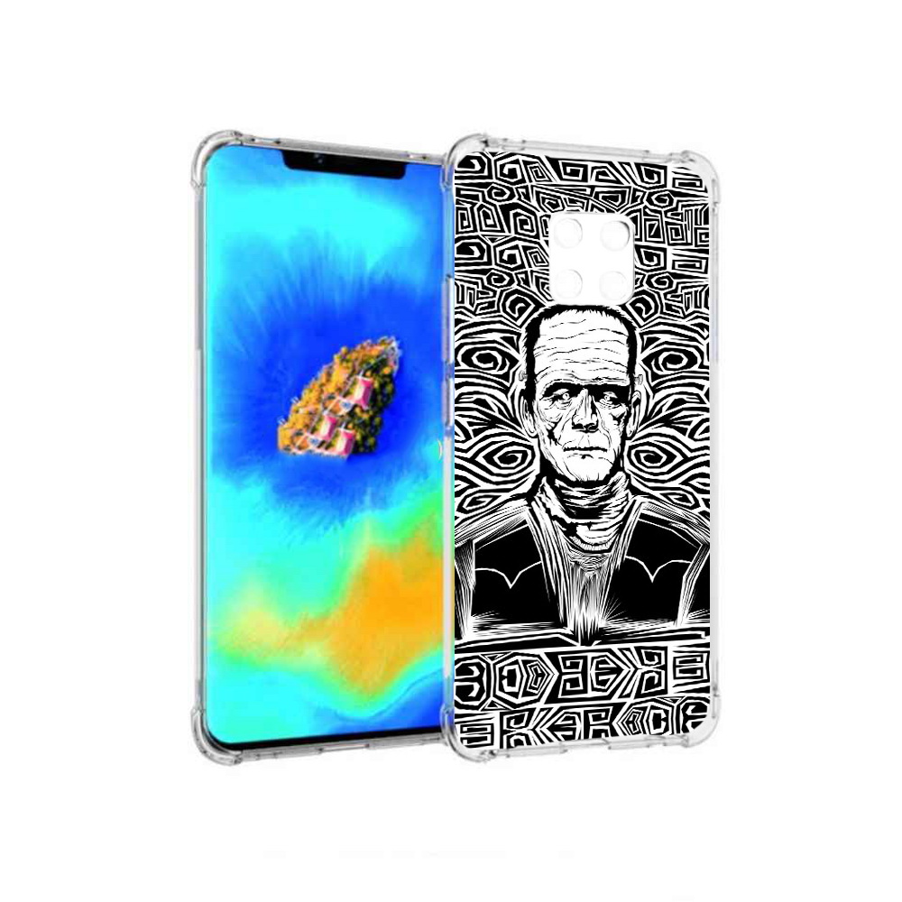 

Чехол MyPads франкенштейн черно белый для Huawei Mate 20 Pro, Прозрачный, Tocco