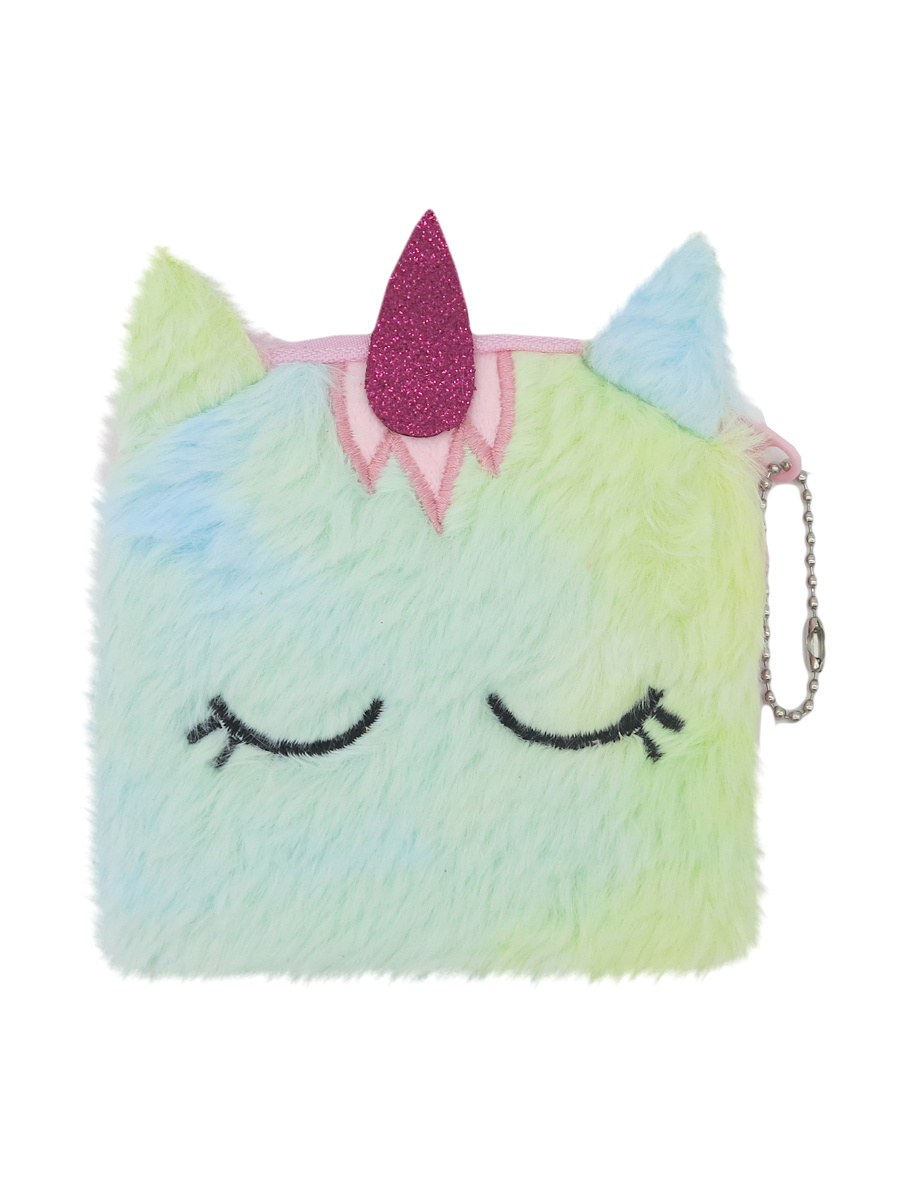 

Кошелек плюшевый Mihi-Mihi Единорог. Warm Dreams, бирюзовый MM09785