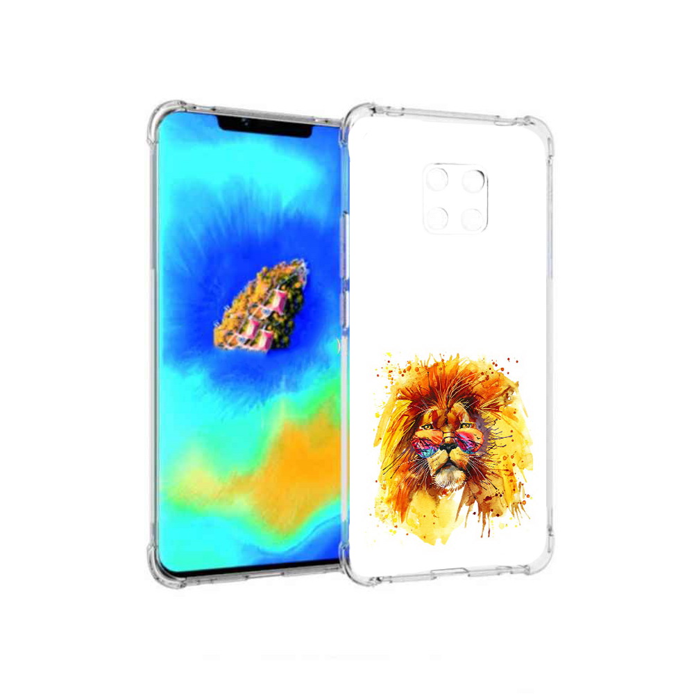 

Чехол MyPads лев в очках для Huawei Mate 20 Pro, Прозрачный, Tocco