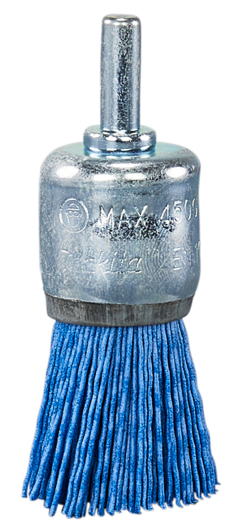 Щетка нейлоновая кистевая d24мм синяя, G240, хвостовик 6мм Makita D-45727 щетка на руку для шерсти прозрачная 12 х 8 5 см синяя