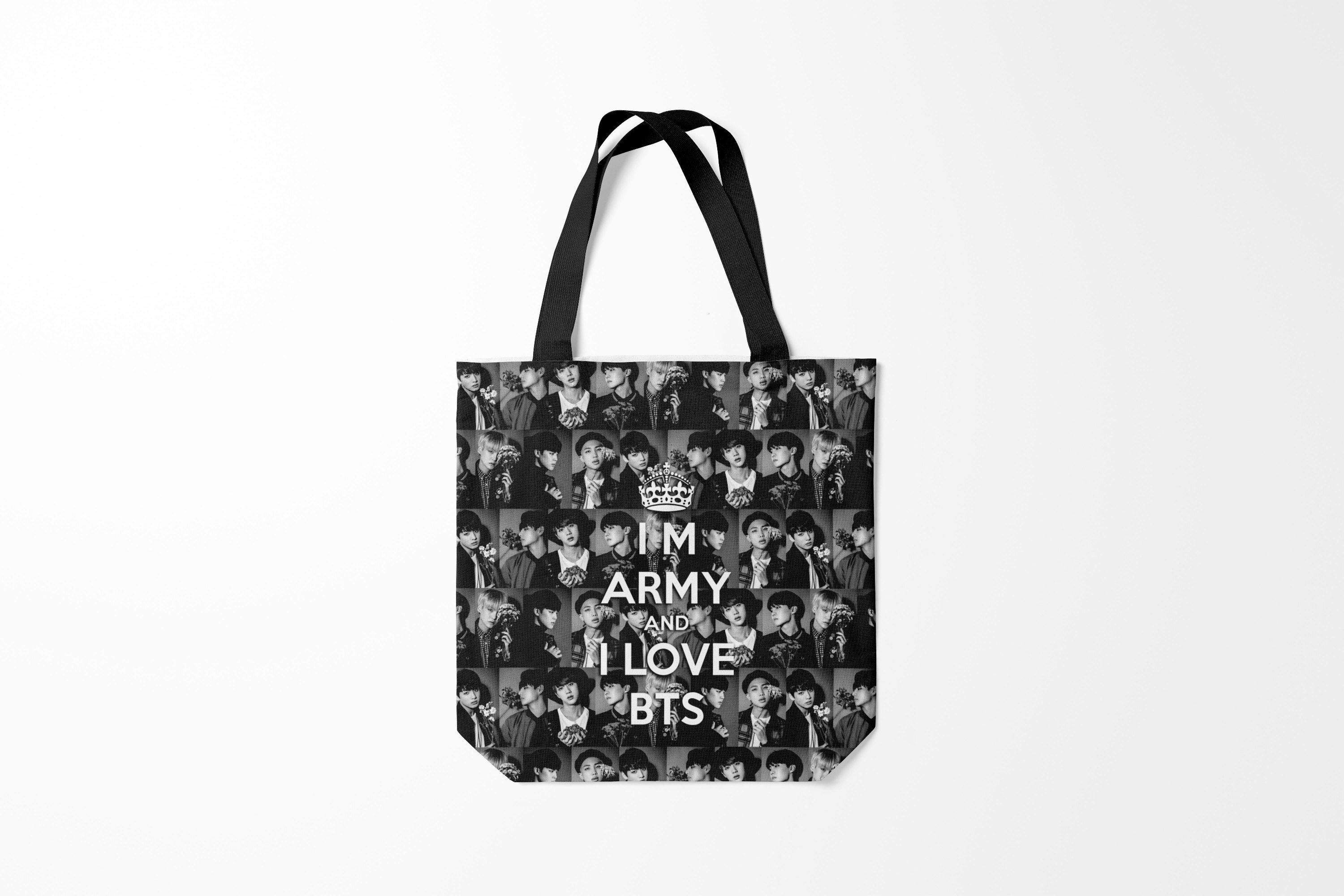 

Сумка шoппер унисекс Burnettie BTS BTS. Kim Nam joon, розовый, BTS BTS. Kim Nam joon