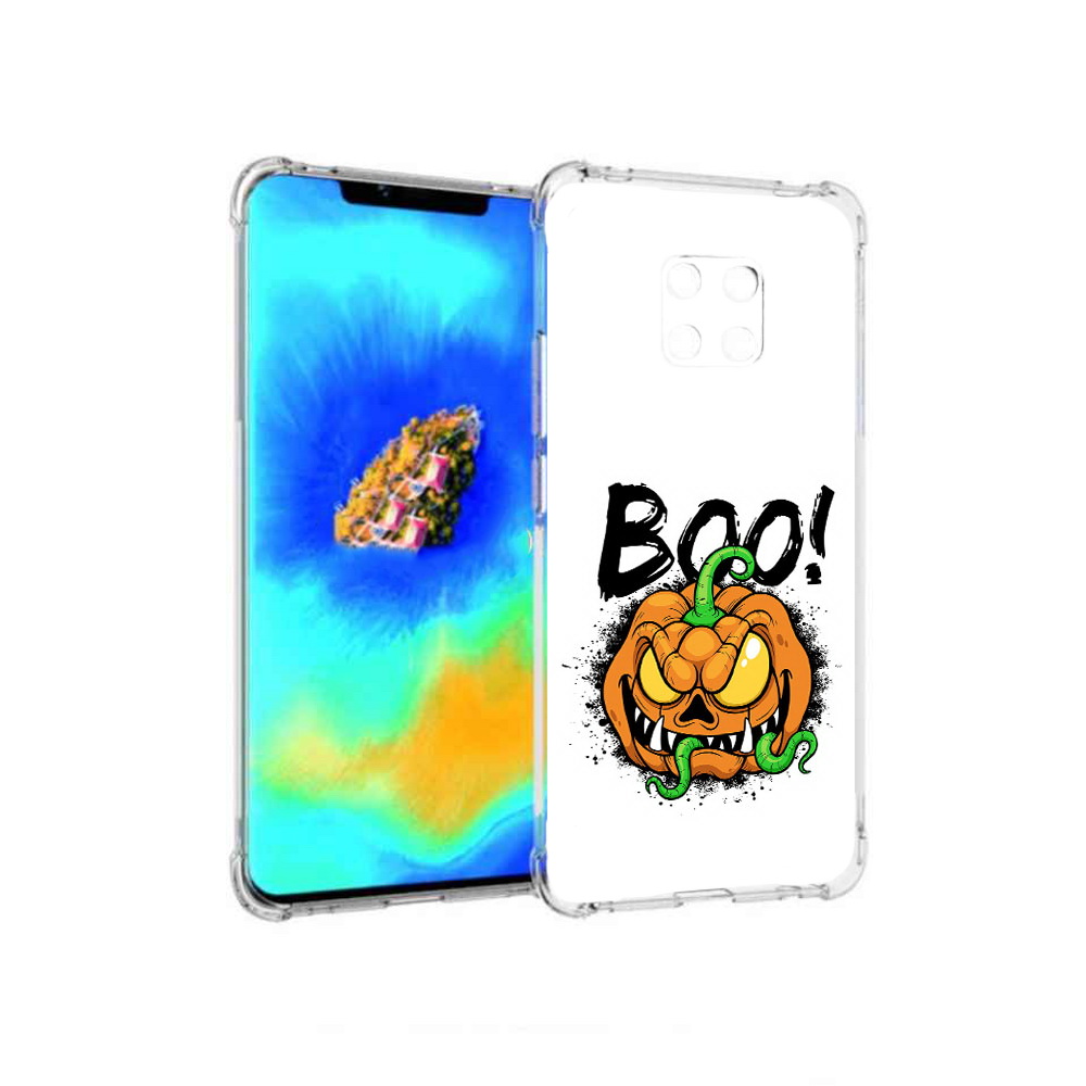 

Чехол MyPads Хэллоуин бу для Huawei Mate 20 Pro, Прозрачный, Tocco