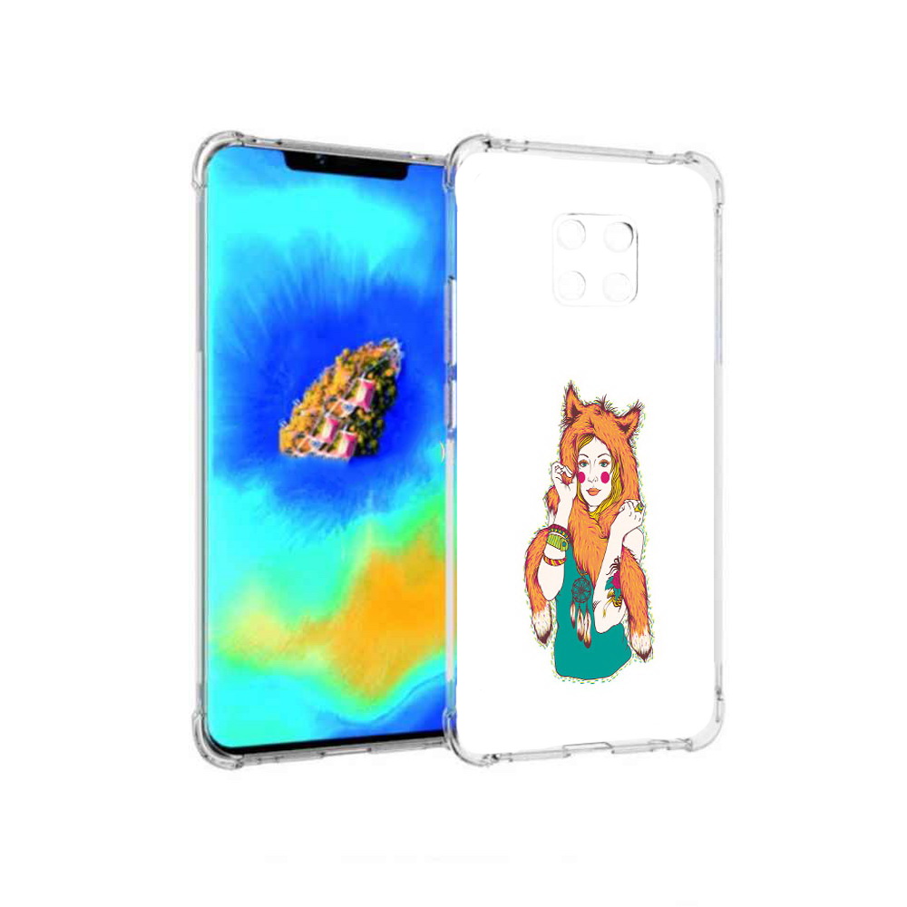 

Чехол MyPads Девушка лиса для Huawei Mate 20 Pro, Прозрачный, Tocco