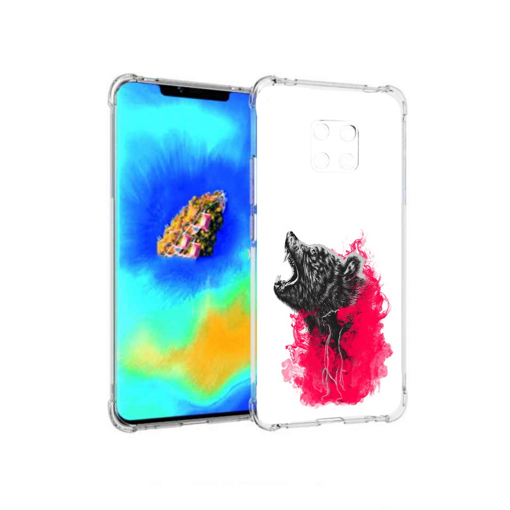 

Чехол MyPads медведь в дымке для Huawei Mate 20 Pro, Прозрачный, Tocco