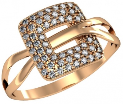 

Кольцо из серебра с фианитом р. 17 ПРИВОЛЖСКИЙ ЮВЕЛИР 282552-FA11, 282552-FA11