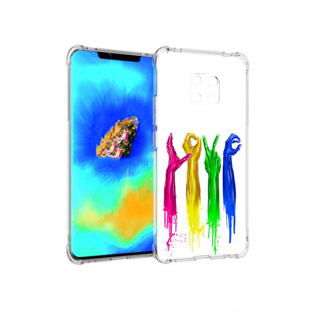 

Чехол MyPads яркие руки love для Huawei Mate 20 Pro, Прозрачный, Tocco