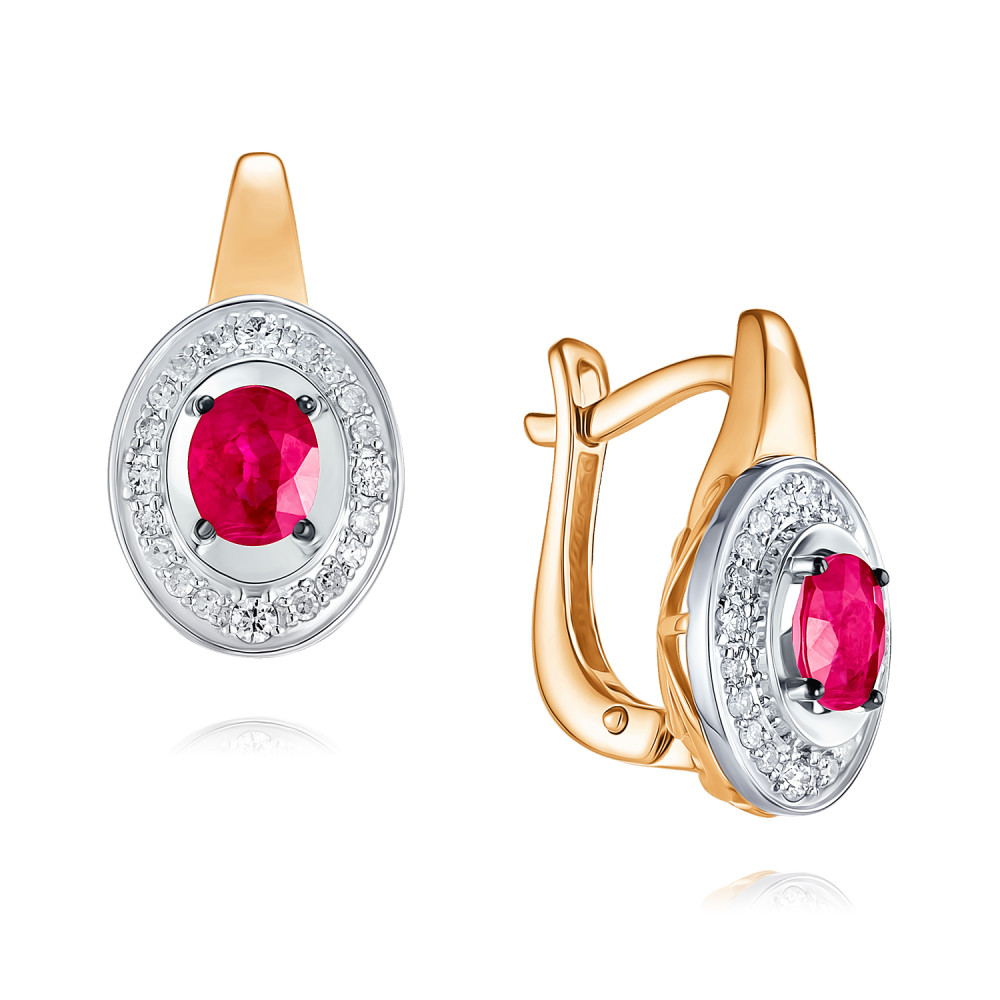

Серьги из красного золота с бриллиантом/рубином ADAMAS 24039587/01-А501ДЧ-431, 24039587/01-А501ДЧ-431