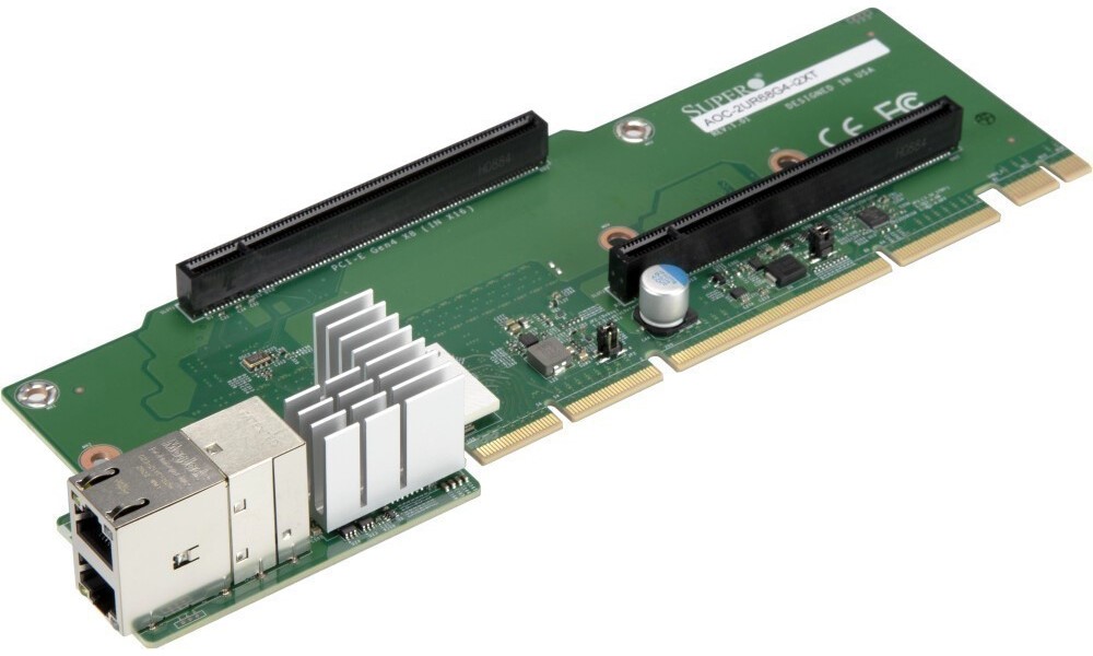 

Riser-плата SuperMicro AOC-2UR68G4-I2XT-O, Зеленый, LRES3007PF-OCP
