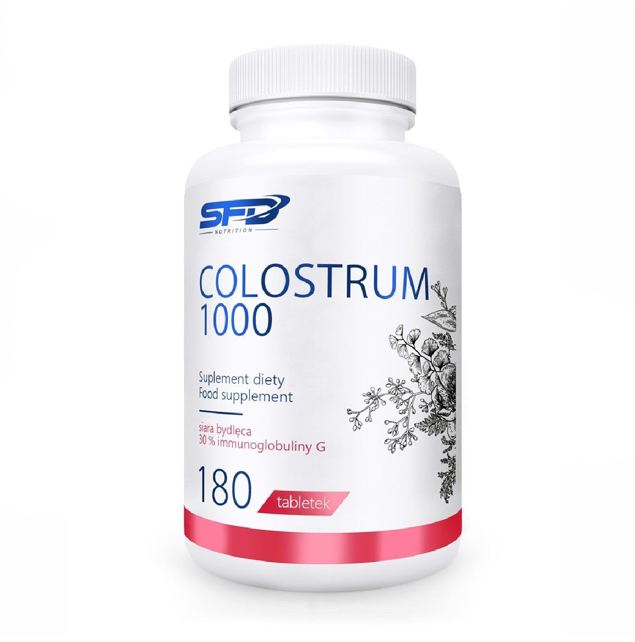 

Колострум молозиво SFD COLOSTRUM 1000мг 180 таблетки, SFD COLOSTRUM 1000 180 tab