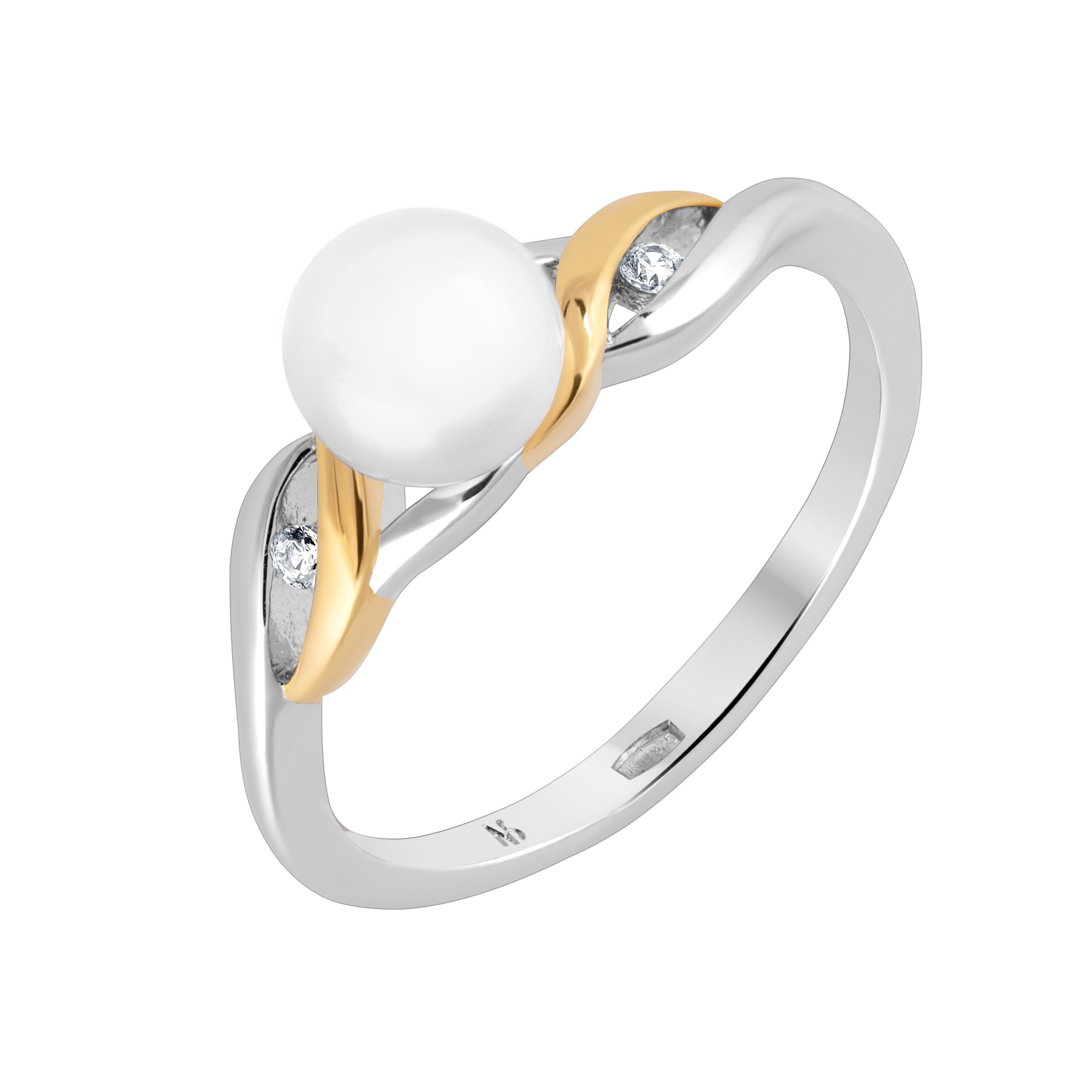 

Кольцо из серебра с жемчугом р. 16,5 NS Design AR4376Z,WFM/RG, AR4376Z,WFM/RG