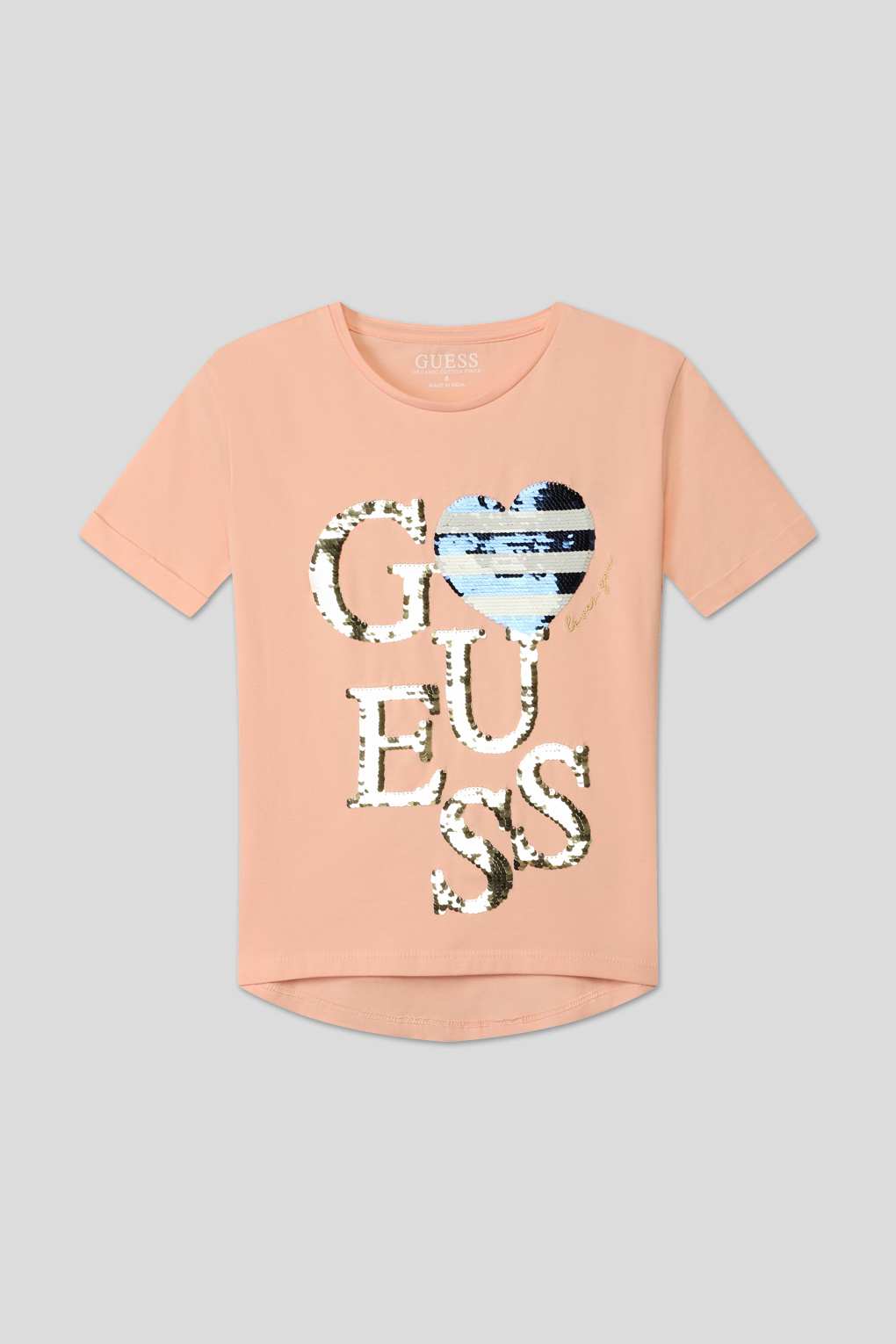 Футболка детская Guess J4GI34 K6YW4, розовый, 128