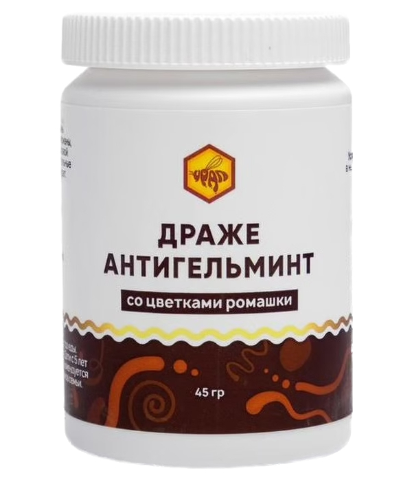 Altyn Solok Антигельминт с цветками ромашки драже 45 г