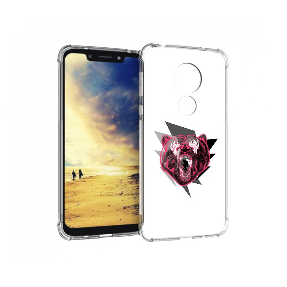 

Чехол MyPads Tocco для Motorola G7 Power грозовой медведь (PT227059.362.301), Прозрачный, Tocco